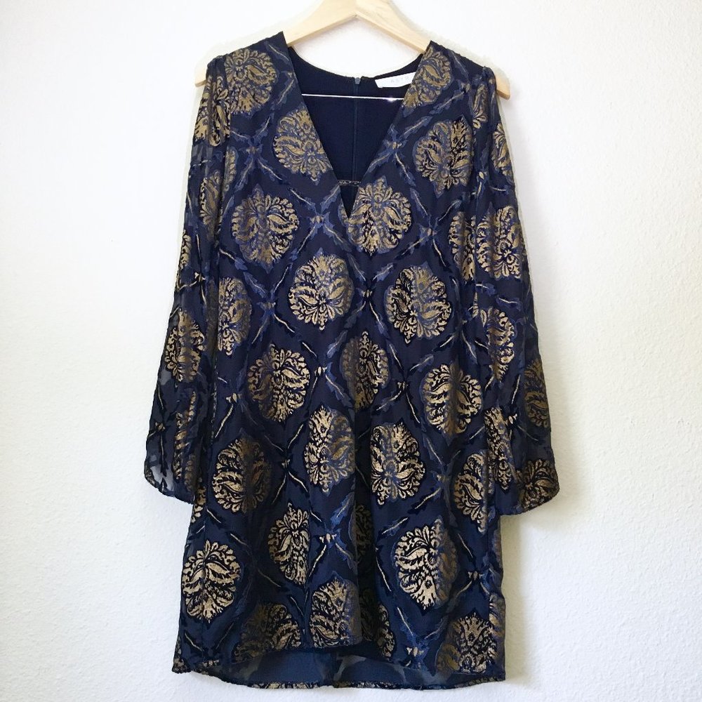 ASTR THE LABEL Burnout Velvet Mini Dress Size S